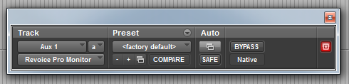 Monitor Plug-in Controls